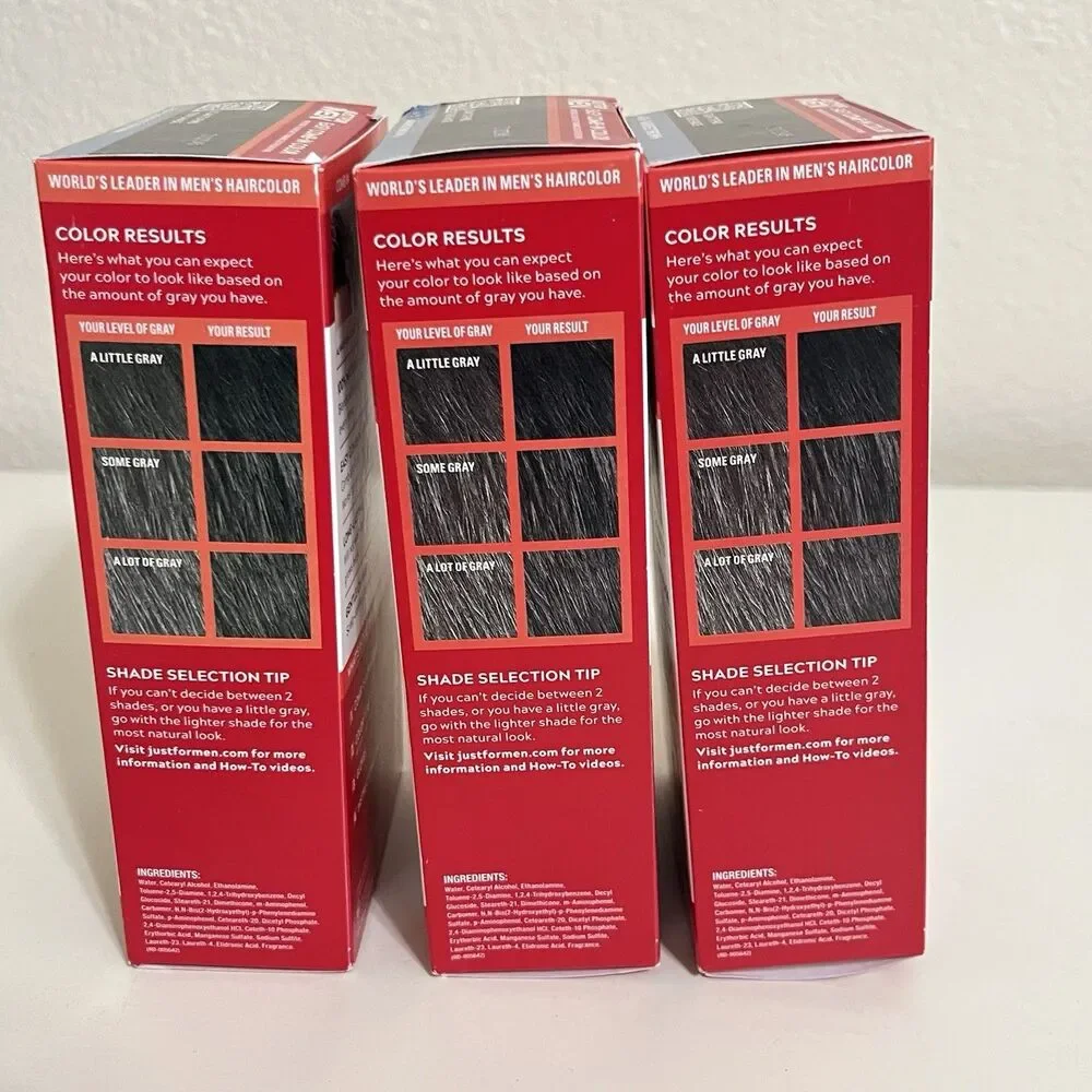 Just For Men Easy Comb-In Color A-50 Darkest Brown Lot of 6 NEW